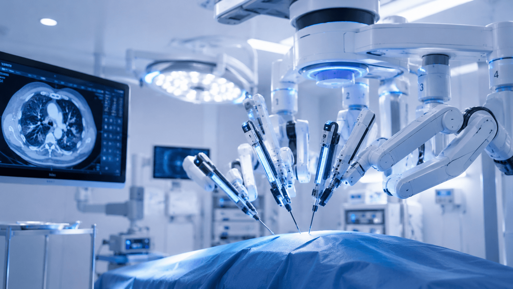 Representação editorial de tecnologia aplicada à cirurgia torácica